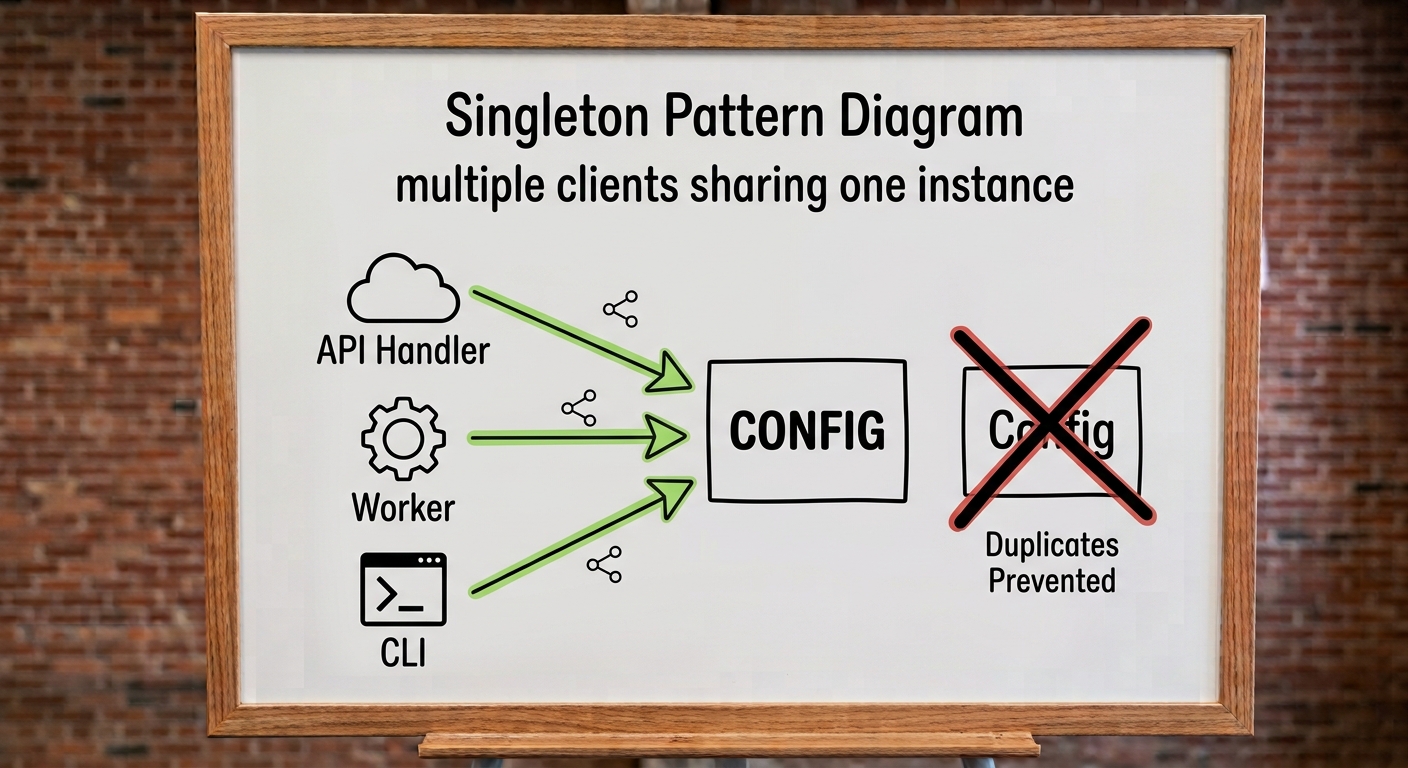 Singleton Pattern Diagram